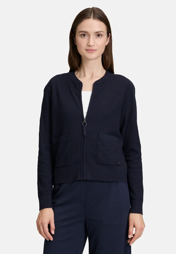 MIT REISSVERSCHLUSS - Bomber Jacket - dunkelblau