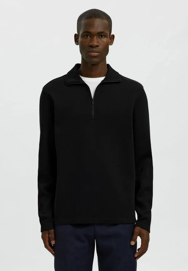 MIT REISSVERSCHLUSS - Pyjama top - black