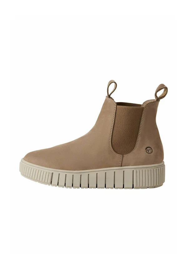 MIT REMOVABLE - Platform ankle boots - taupe