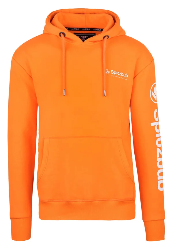 MIT ÄRMELPRINT - Hoodie - orange