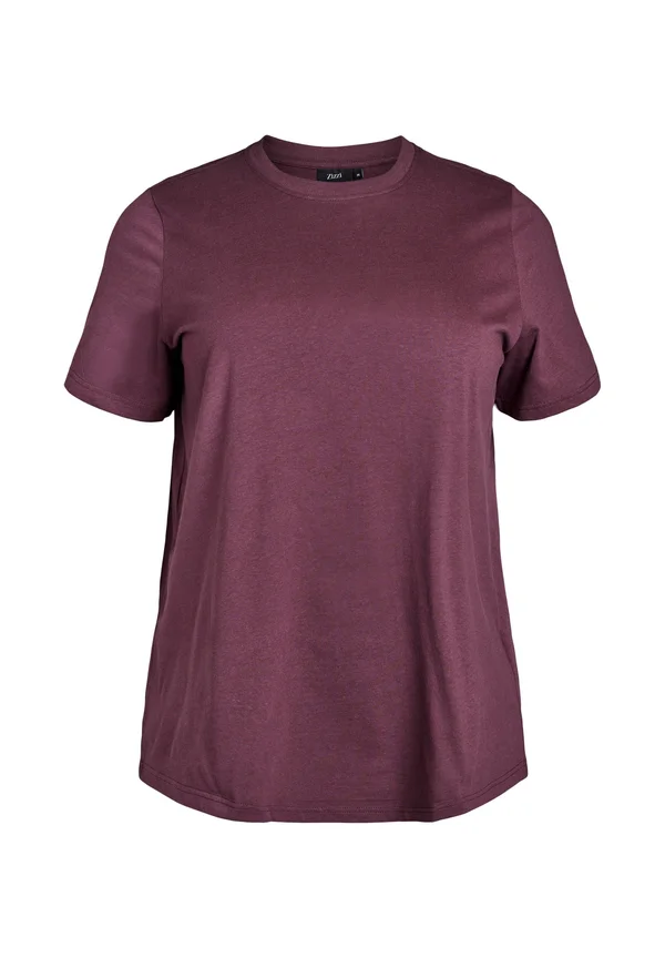 MIT RUNDHALSAUSSCHNITT - Basic T-shirt - fudge