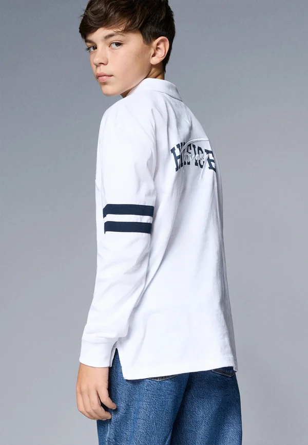 MIXED GRAPHIC  - Long sleeved top - white