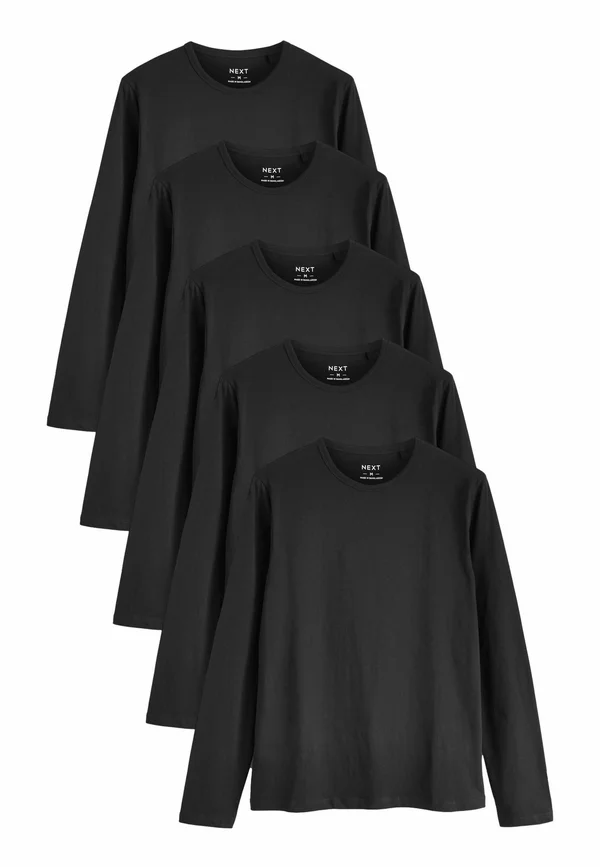 MIXED LONG SLEEVE  FIVE PACK - Long sleeved top - black
