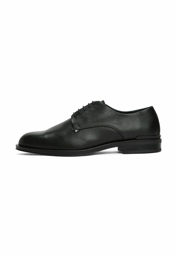 MIXED TEXTURE DERBY - Lace-ups - black