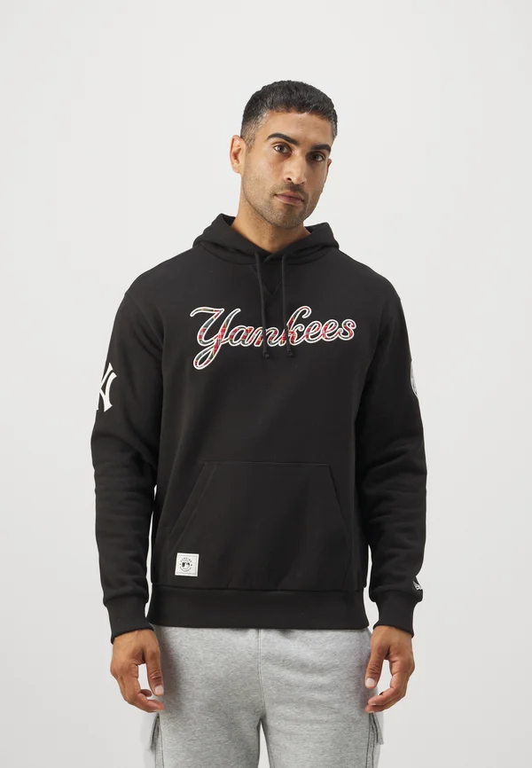 MLB NEW YANKEES INFILL OVERSIZE HOODIE - Club wear - black/white