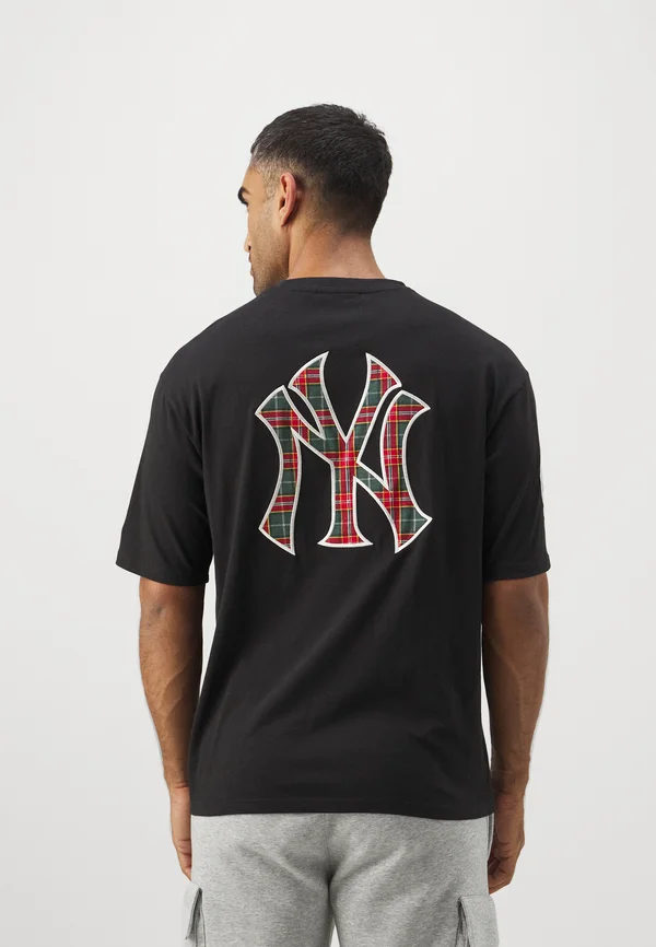 MLB NEW YORK YANKEES OVERSIZE TEE - Club wear - black/white