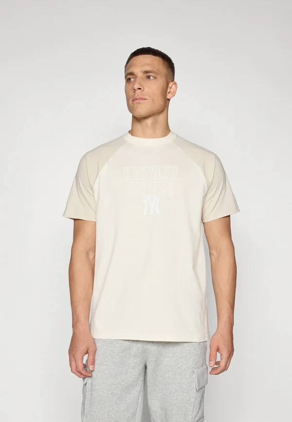 MLB NEW YORK YANKEES RAGLAN TEE - Club wear - off-white