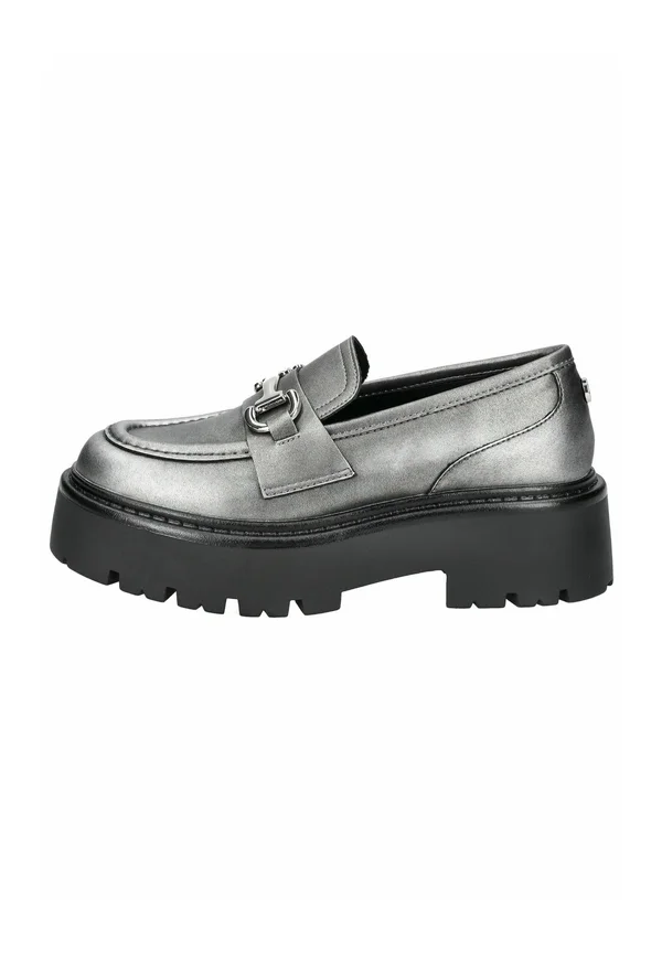 Moccasins - pewter action leather