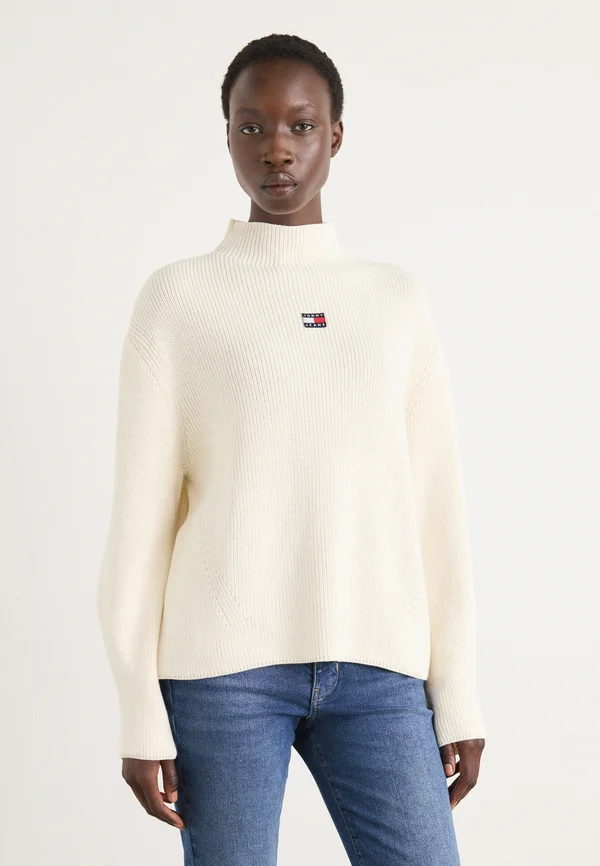 MOCKNECK BADGE  - Jumper - ancient white