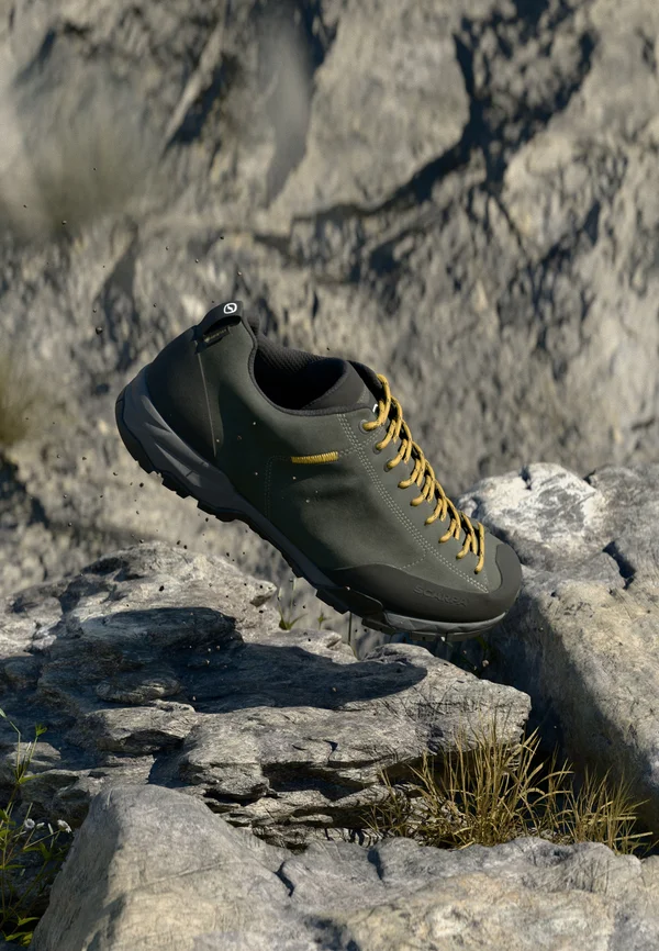 MOJITO TRAIL GTX - Hiking shoes - titanium/mustard