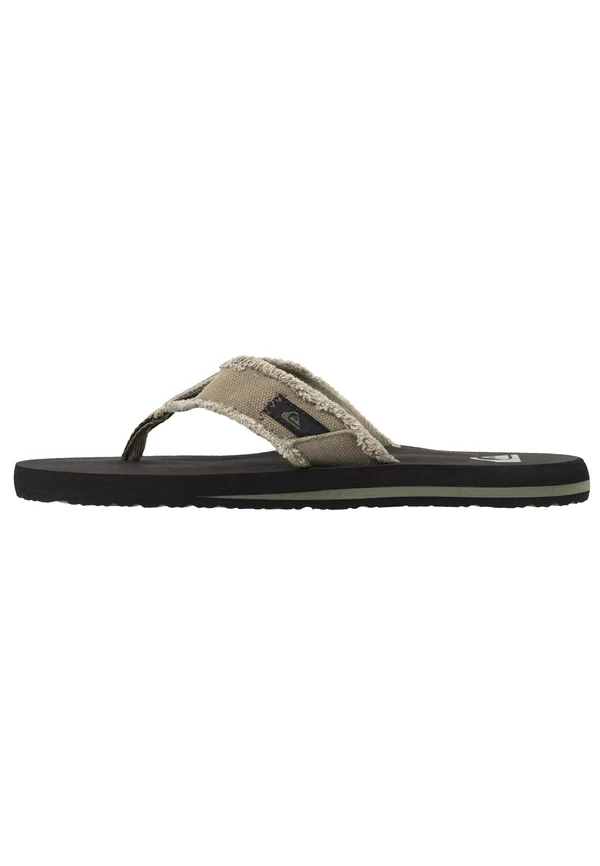 MONKEY - T-bar sandals - green/black/brown