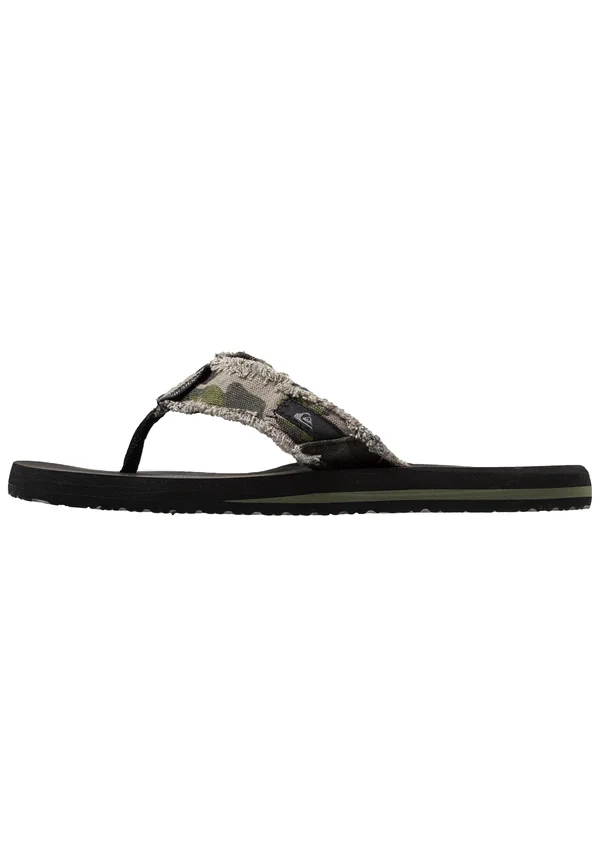 MONKEY  - T-bar sandals - green/black/brown