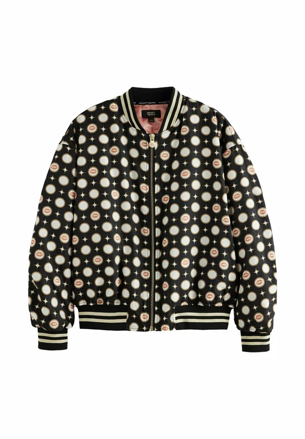 MONO LIPS  - Bomber Jacket - black ecru