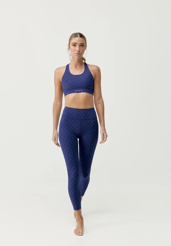 MONOGRAM - Leggings - azul