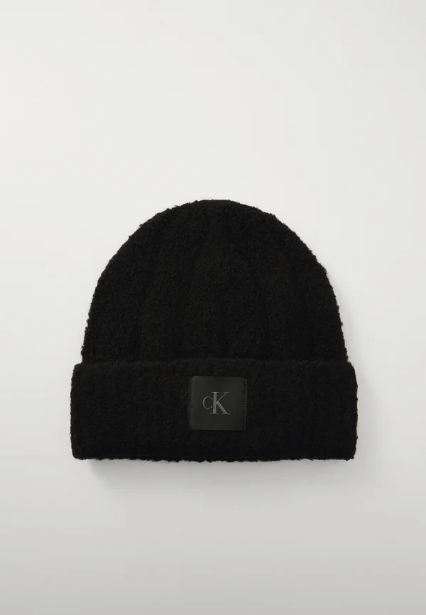 MONOGRAM PATCH UNISEX - Beanie - black
