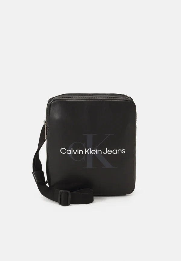 MONOGRAM SOFT REPORTER UNISEX - Cross body bag - black