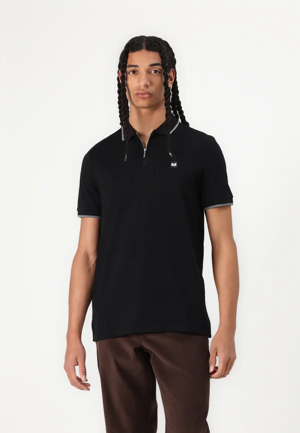 MONTI - Polo shirt - black/zinc