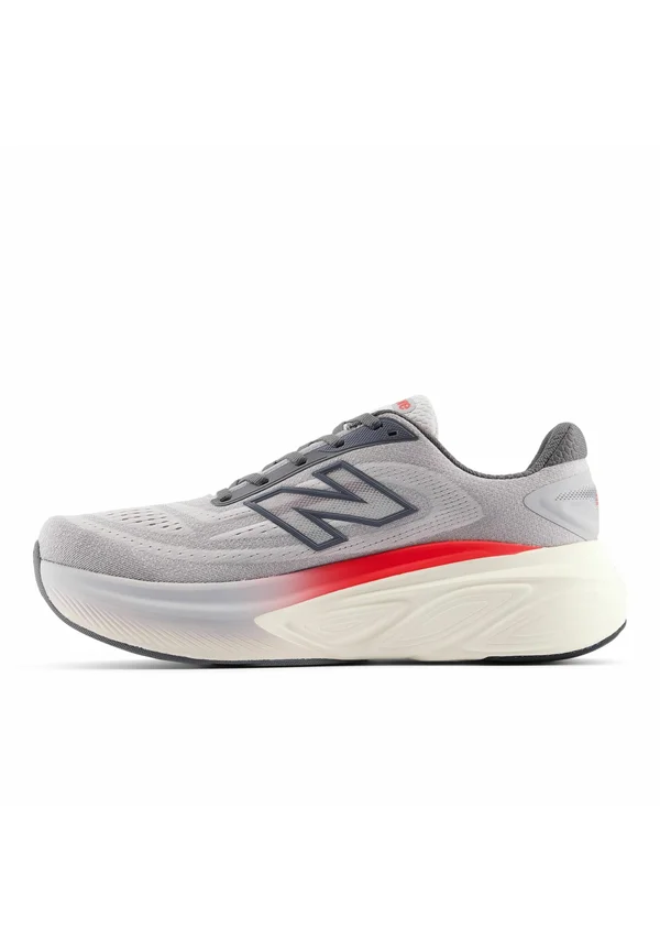 MORE V6 - Road running shoes - grey matter true red