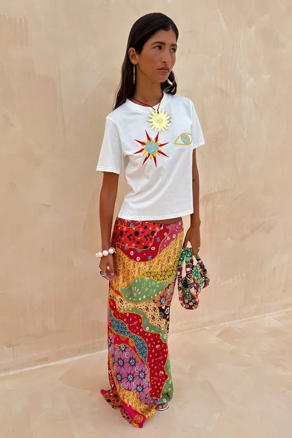 MOROCCO FOIL - Print T-shirt - white