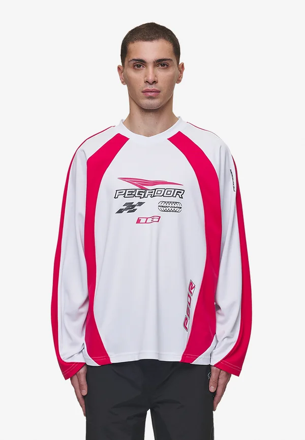 MOSCO - Long sleeved top - white,virtual pink