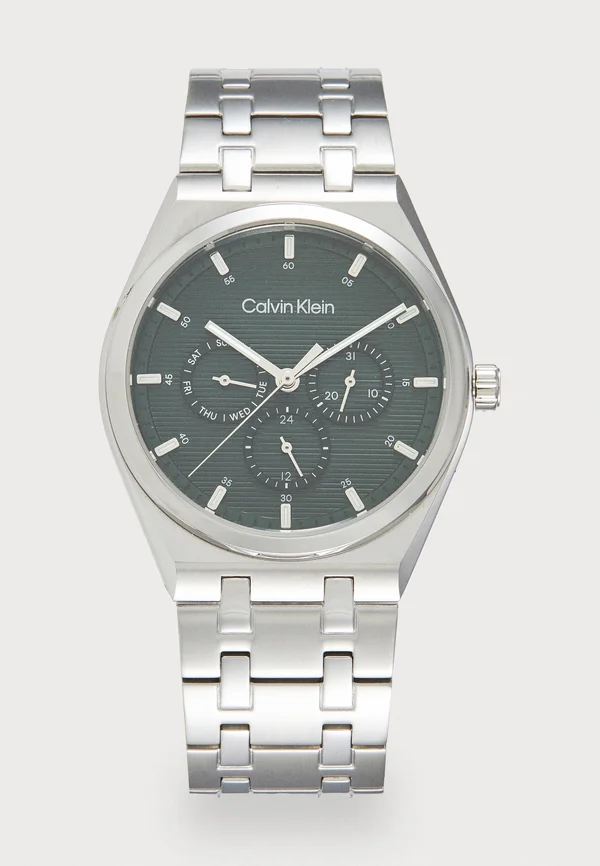 MOTION - Watch - silver-coloured/green
