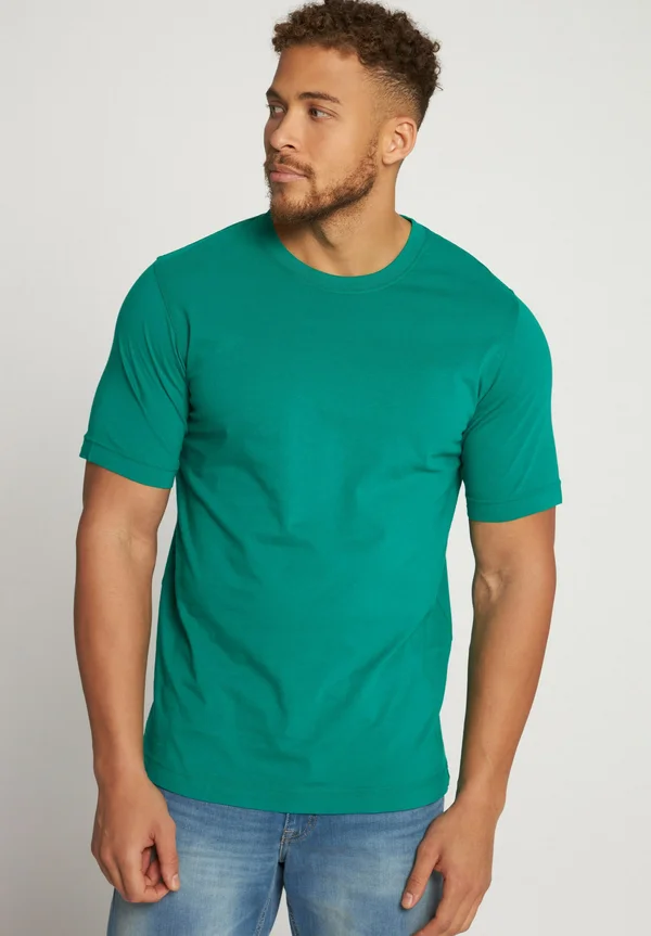 MOTIV AUF DER BRUST,RUNDHALSAUSSCHNITT - Basic T-shirt - vert bouteille