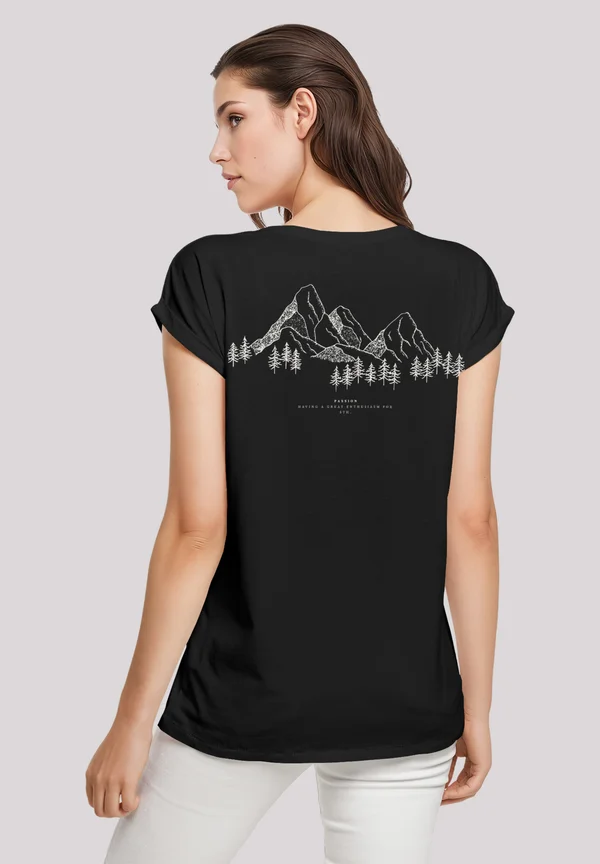 MOUNTAIN - Print T-shirt - schwarz