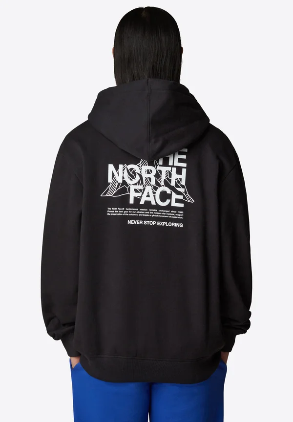 MOUNTAIN SKETCH  - Hoodie - tnf black tnf white