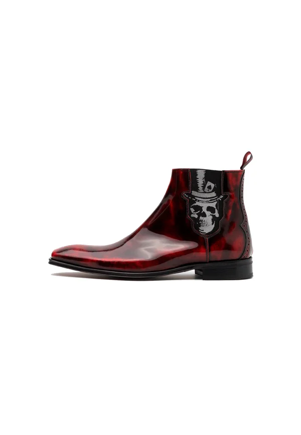 MR LUCKY SCARFACE - Classic ankle boots - red