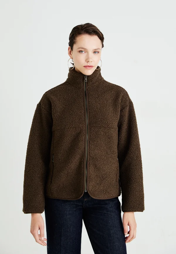 MSCHLETHA JACKET - Fleece jacket - slate black