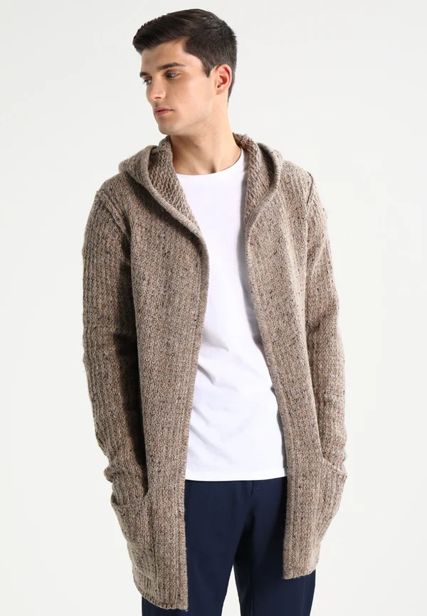 MST TERENCE JACKET - Cardigan - stone melange