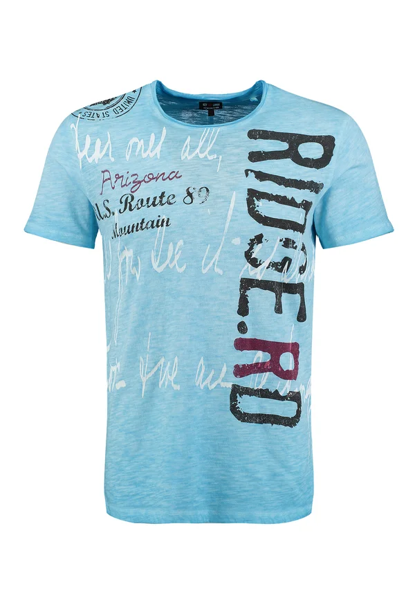 MT KLRIDGE ROUND - Print T-shirt - blue