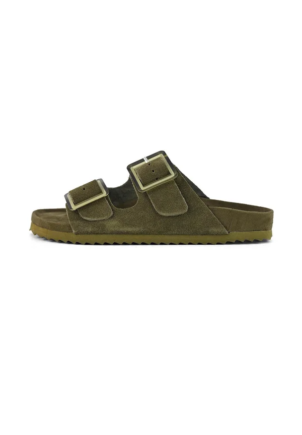 Mules - dark khaki