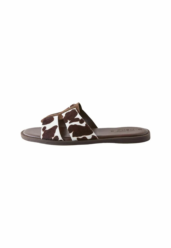 Mules - new cow print leather