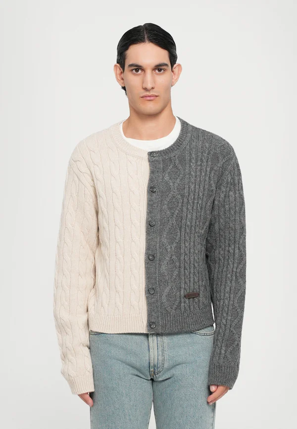 MULTI BUTTONS - Cardigan - multi grey