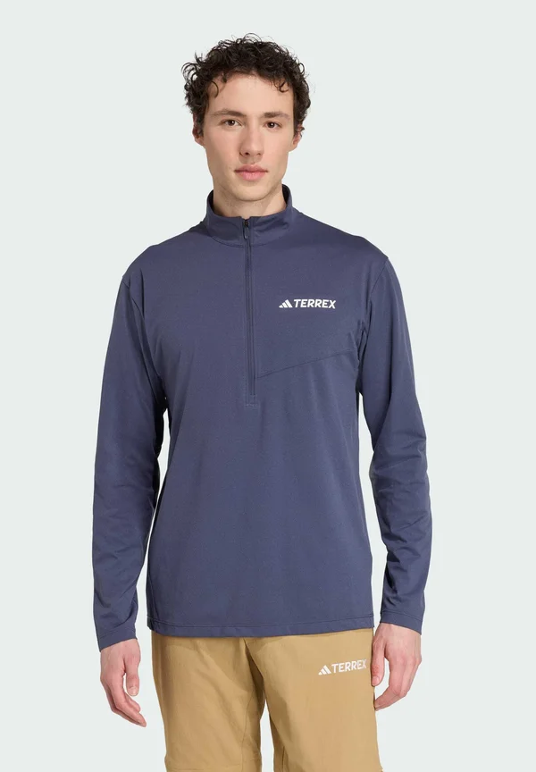 MULTI CLIMACOOL 1/2 ZIP LONG SLEEVE - Long sleeved top - shadow navy