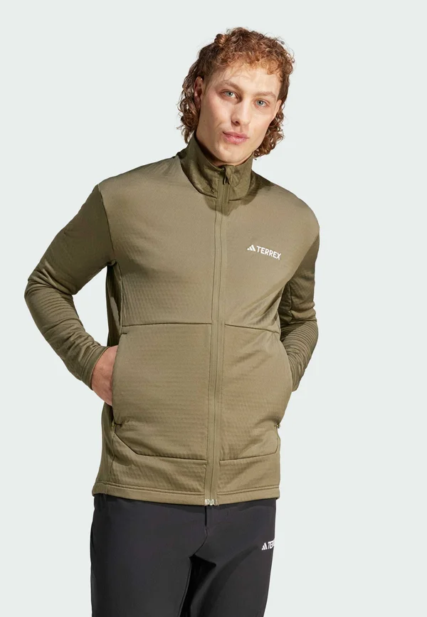 MULTI FULL - Fleece jacket - olive strata