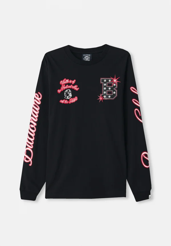 MULTI GRAPHIC - Long sleeved top - black