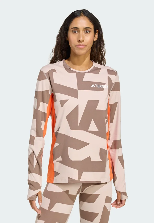 MULTI SYN LS WA - Long sleeved top - taupe