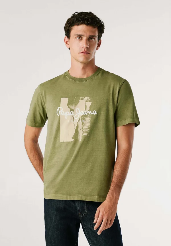MURPHY TEE - Print T-shirt - military green