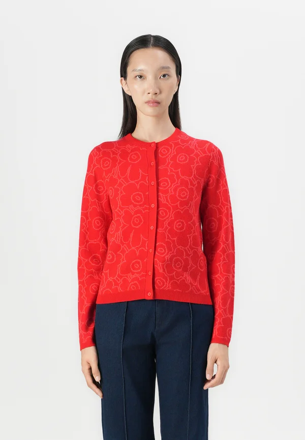MUTKA MINI PIIRTO UNIKKO - Cardigan - red