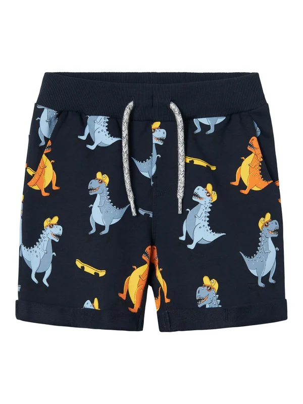 MVERMO AOP UNB F NOOS - Tracksuit bottoms - dark sapphire aopdinosaurs