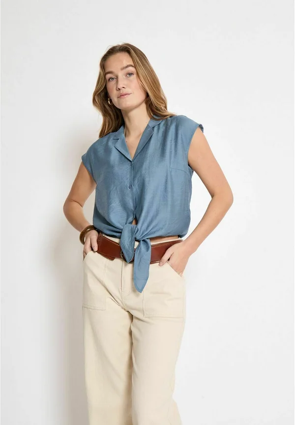 NALINE - Button-down blouse - faded denim