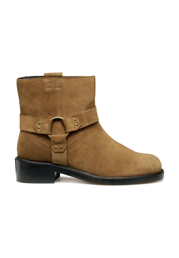 NALVIA - Cowboy/biker ankle boot - mud