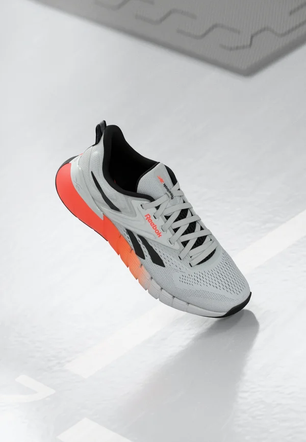 NANO GYM - Training shoe - moon/black/flash orange