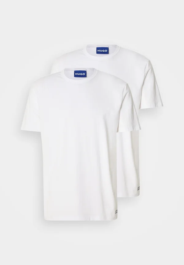 NAOLO 2 PACK - Basic T-shirt - white