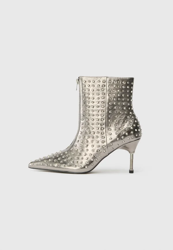 NATASHA - High heeled ankle boots - gunmetal-coloured