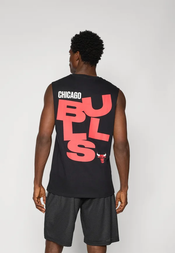 NBA CHICAGO BULLS GRAPHIC SLEEVELESS TEE - Club wear - black