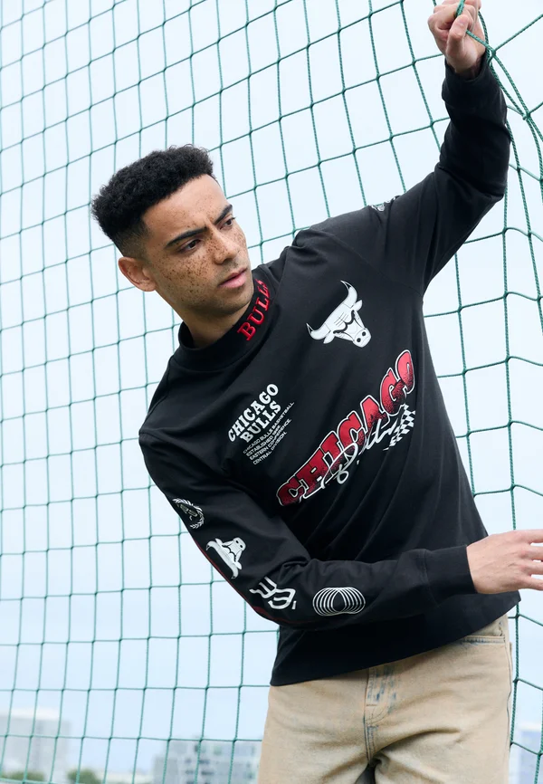 NBA CHICAGO BULLS RACING LONG SLEEVE - Club wear - black