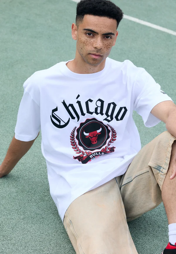 NBA CHICAGO BULLS TEE - Club wear - white